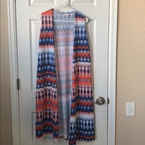 Lularoe duster vest size S